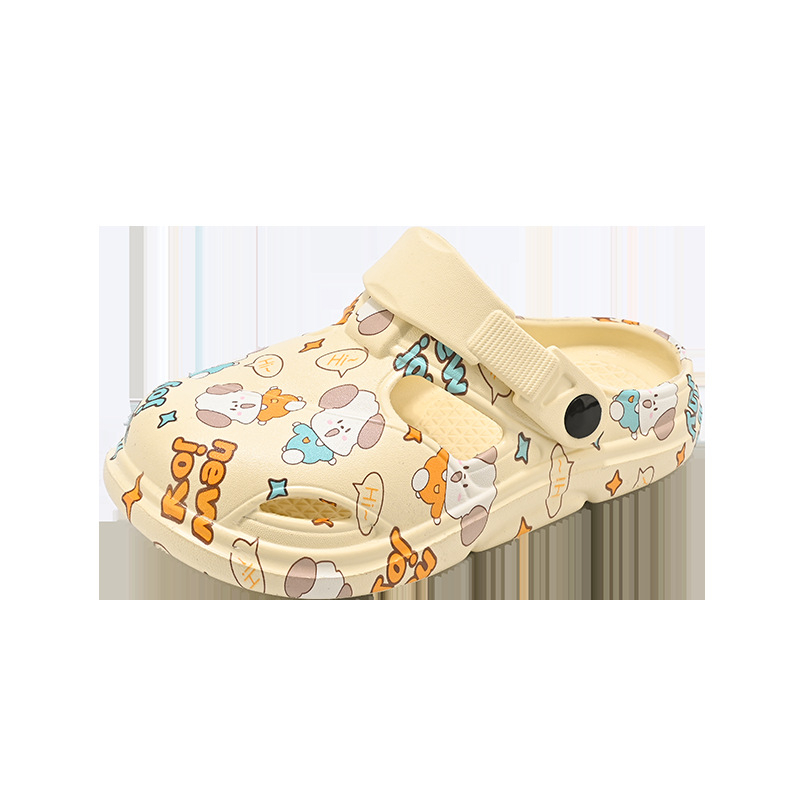 Gyerekek Crocs-stílusú papucs – EVA felső rész, EVA talp, állatmintázat, lélegző