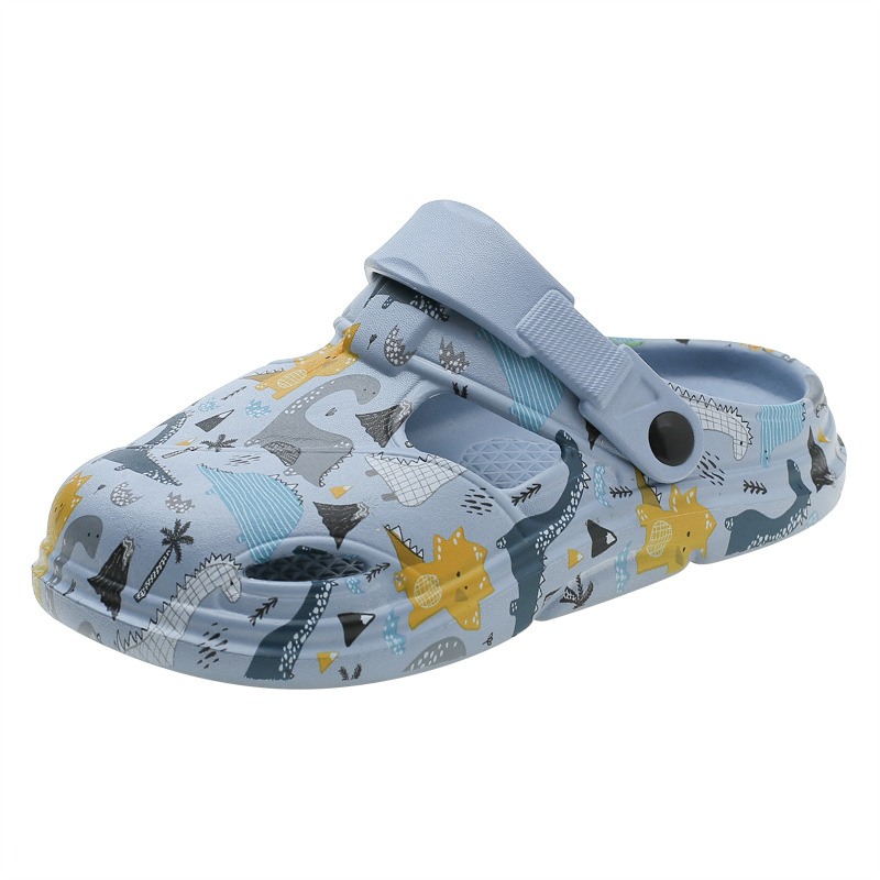 Gyerekek Crocs-stílusú papucs – EVA felső rész, EVA talp, állatmintázat, lélegző