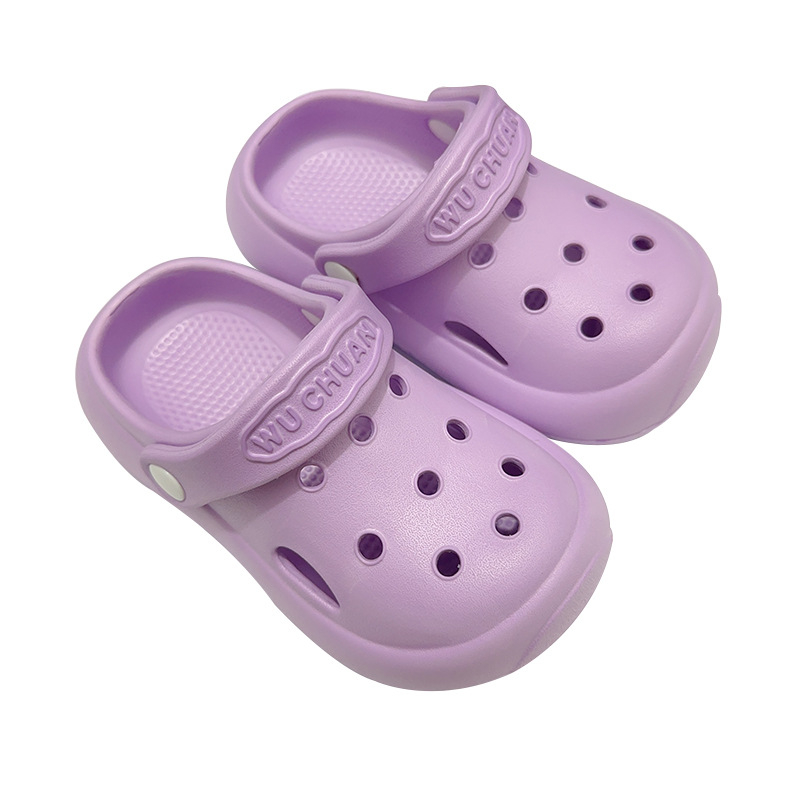 Crocs-stílusú beltéri gyerek szandálok, EVA felső, csúszásmentes talp, szag elleni védelem, uniszex, Tavasz 2025
