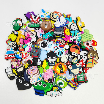 Crocs-stílusú cipővirágok és csatok, PVC DIY kiegészítők, modell HP, egész éves viselésre, más típusú cipőkhöz