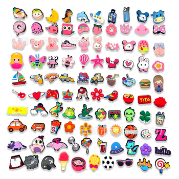 Crocs-stílusú cipővirágok és csatok, PVC DIY kiegészítők, modell HP, egész éves viselésre, más típusú cipőkhöz