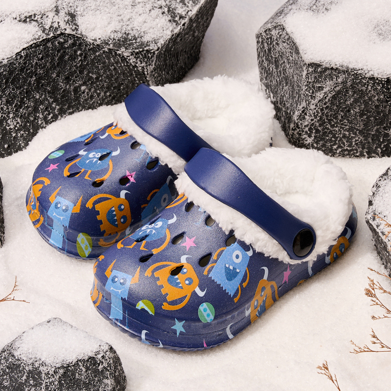 Saboti EVA pentru copii de plajă – Unisex, design animat, talpă moale, interior/exterior, Primăvara 2025