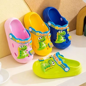 Ljetne dječje perforirane sandale s motivom dinosaura, unisex, uzrast 3–12 godina, dva načina nošenja, protuklizne