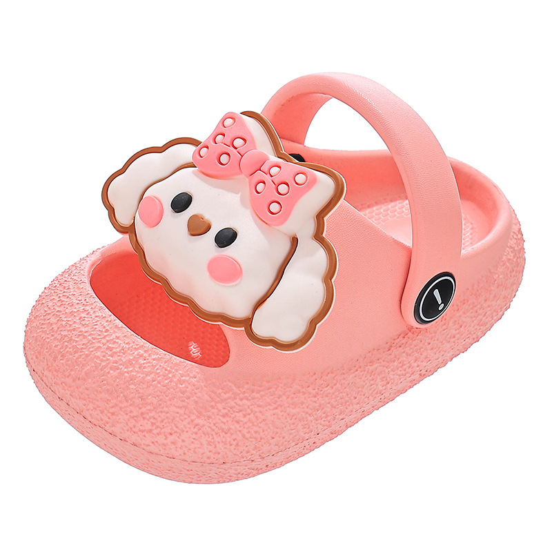 Pantofi cu găuri pentru copii mici, partea superioară EVA și talpa EVA, model cartoon, anti-derapare, vârste 1–6 ani