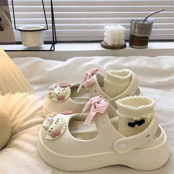 Pantofi Slip-On pentru copii cu vârf închis, partea superioară EVA și talpă EVA, model desen animat, respirabili, unisex Mary Jane stil