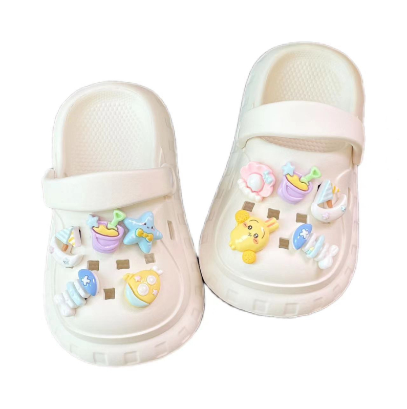 Sandale de plajă pentru copii din EVA, unisex, ușoare și confortabile, partea superioară EVA, vârste 2–6 ani, vara 2024