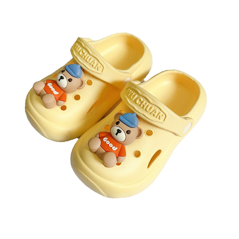 Dječje EVA sandale za unutarnju i vanjsku uporabu s dizajnom medvjedića – protuklizne, bez mirisa, unisex, Aa marka, ljeto 2025