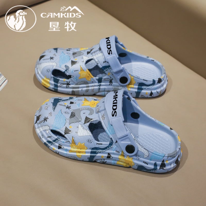 CAMKiDS Papuci EVA pentru copii - Partea superioară EVA, talpă EVA, pentru vârste 4-16