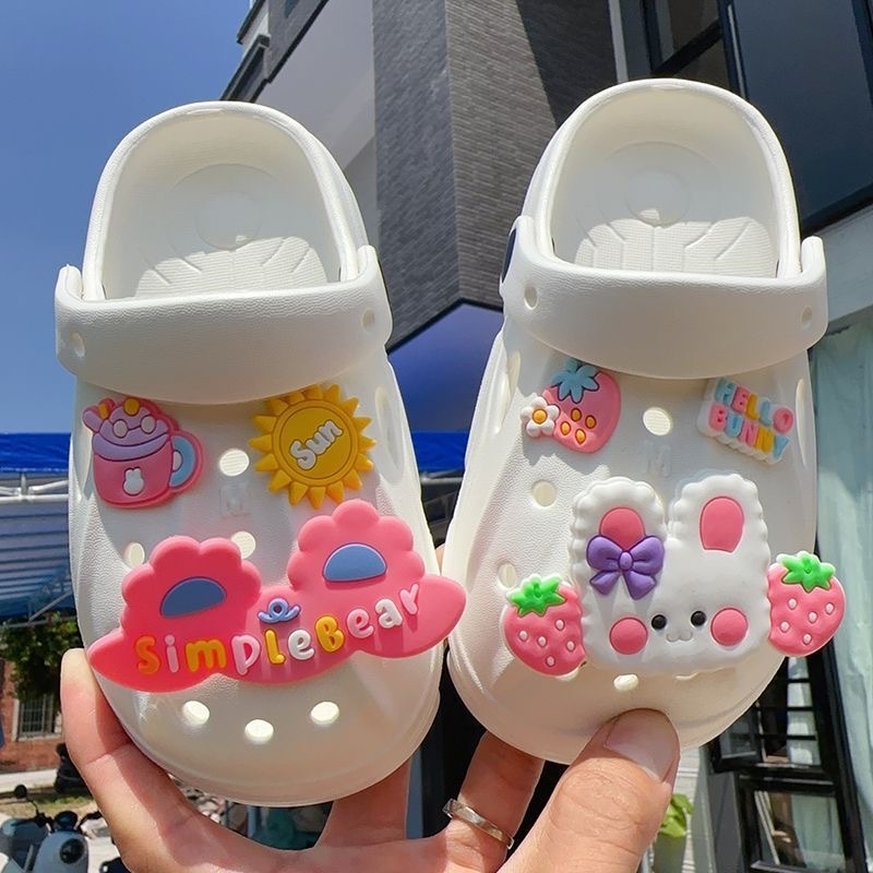 Sandale pentru copii din EVA - unisex, stil Cartoon Paradise, material EVA, vârsta 4-12 ani