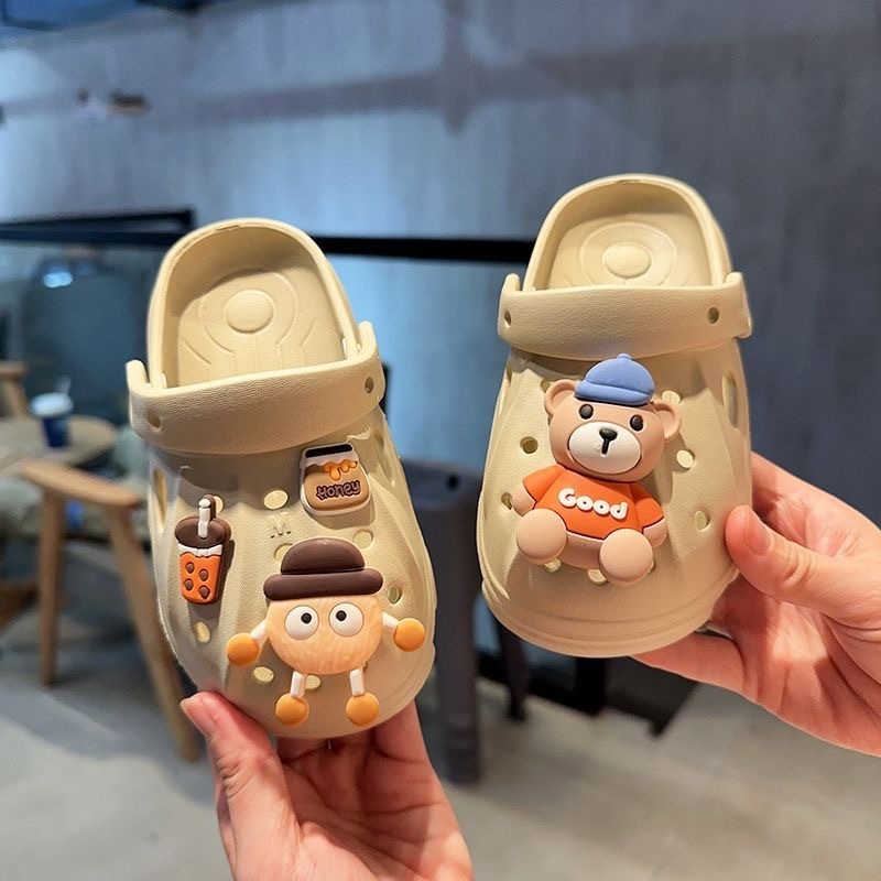 Sandale pentru copii din EVA - unisex, stil Cartoon Paradise, material EVA, vârsta 4-12 ani