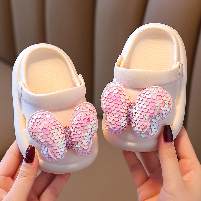 Papuci de interior pentru fete 1–3 ani, EVA, antiderapante, respirabili, stil prințesă, Spring Rabbit