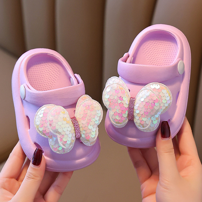 Papuci de interior pentru fete 1–3 ani, EVA, antiderapante, respirabili, stil prințesă, Spring Rabbit