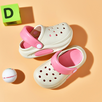 Dječje EVA clog papuče s otvorima, protuklizne, zatvoren vrh, mekana potplat, ljetne papuče za plažu, unisex