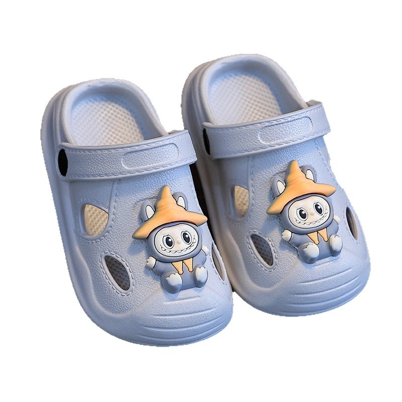 Unisex EVA sandale za plažu s cartoon printom, okrugli vrh, protuklizna potplata, za djecu 1–12 godina