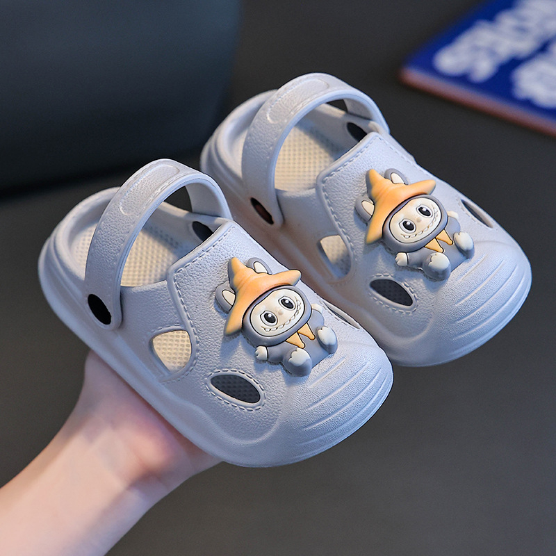Unisex EVA sandale za plažu s cartoon printom, okrugli vrh, protuklizna potplata, za djecu 1–12 godina