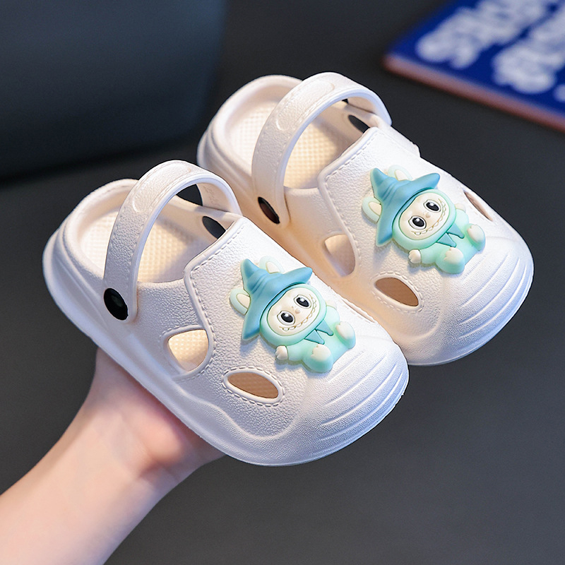 Unisex EVA sandale za plažu s cartoon printom, okrugli vrh, protuklizna potplata, za djecu 1–12 godina