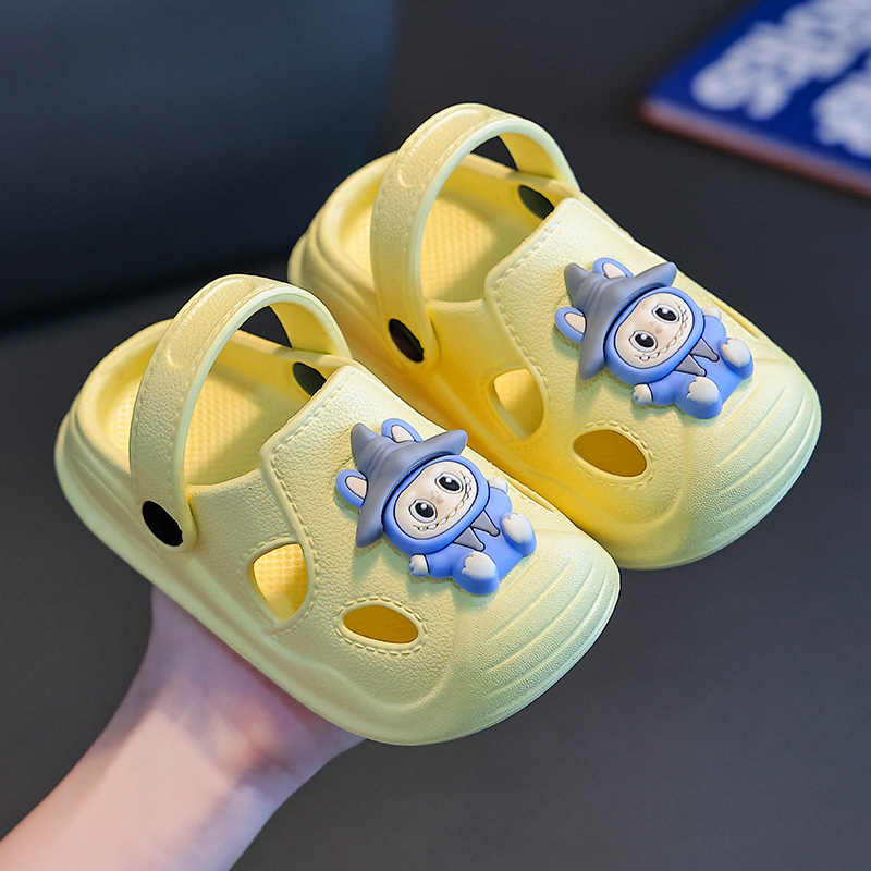 Unisex EVA sandale za plažu s cartoon printom, okrugli vrh, protuklizna potplata, za djecu 1–12 godina