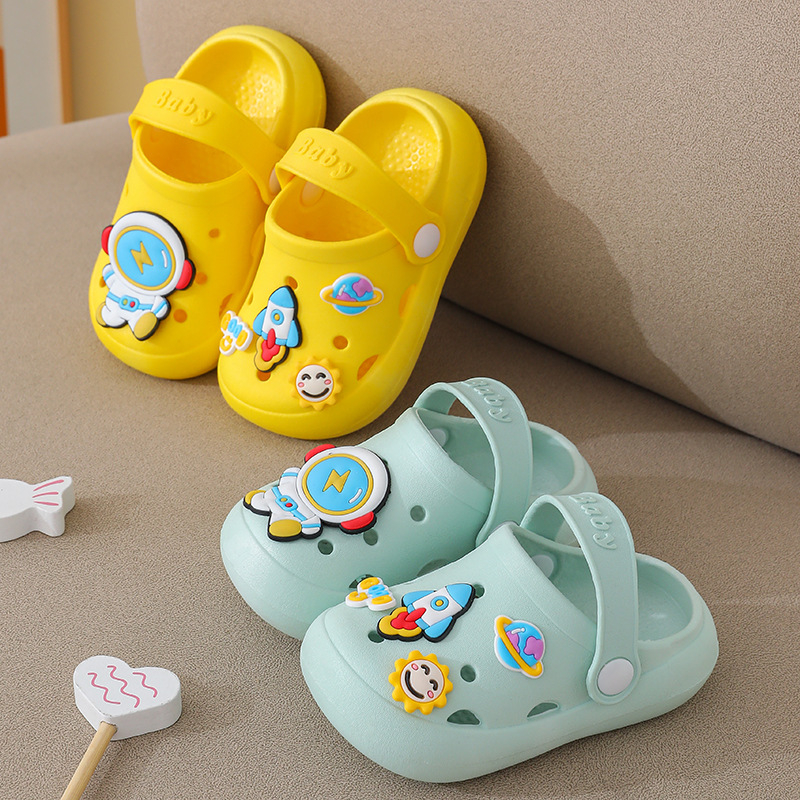 Unisex dječje sandale s zatvorenim prstom, PVC gornji dio, prozračne, protuklizne, ljetne plažne sandale