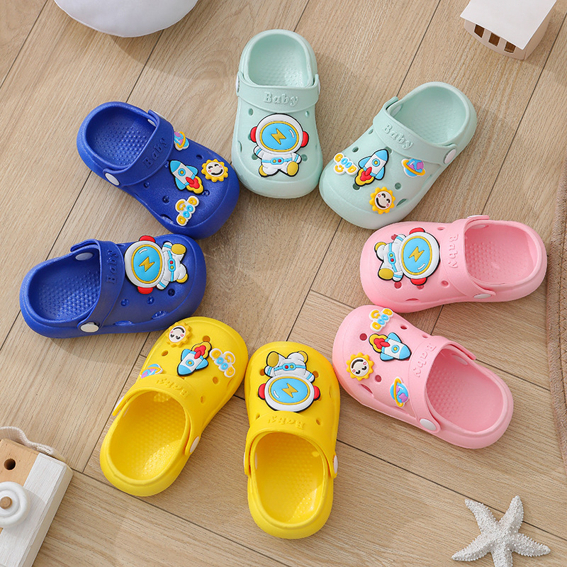 Unisex dječje sandale s zatvorenim prstom, PVC gornji dio, prozračne, protuklizne, ljetne plažne sandale