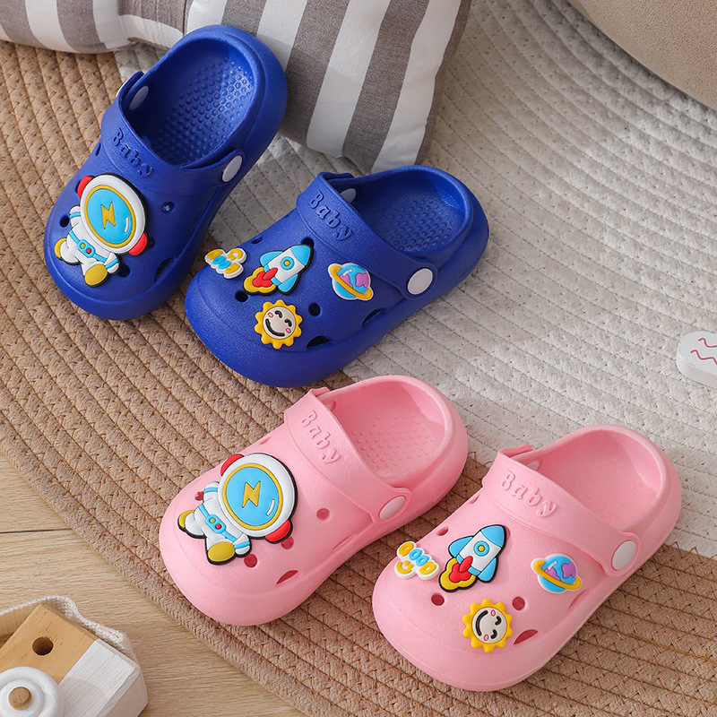 Unisex dječje sandale s zatvorenim prstom, PVC gornji dio, prozračne, protuklizne, ljetne plažne sandale
