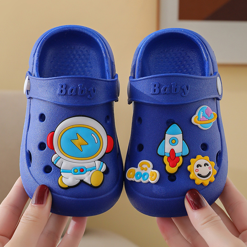 Unisex dječje sandale s zatvorenim prstom, PVC gornji dio, prozračne, protuklizne, ljetne plažne sandale