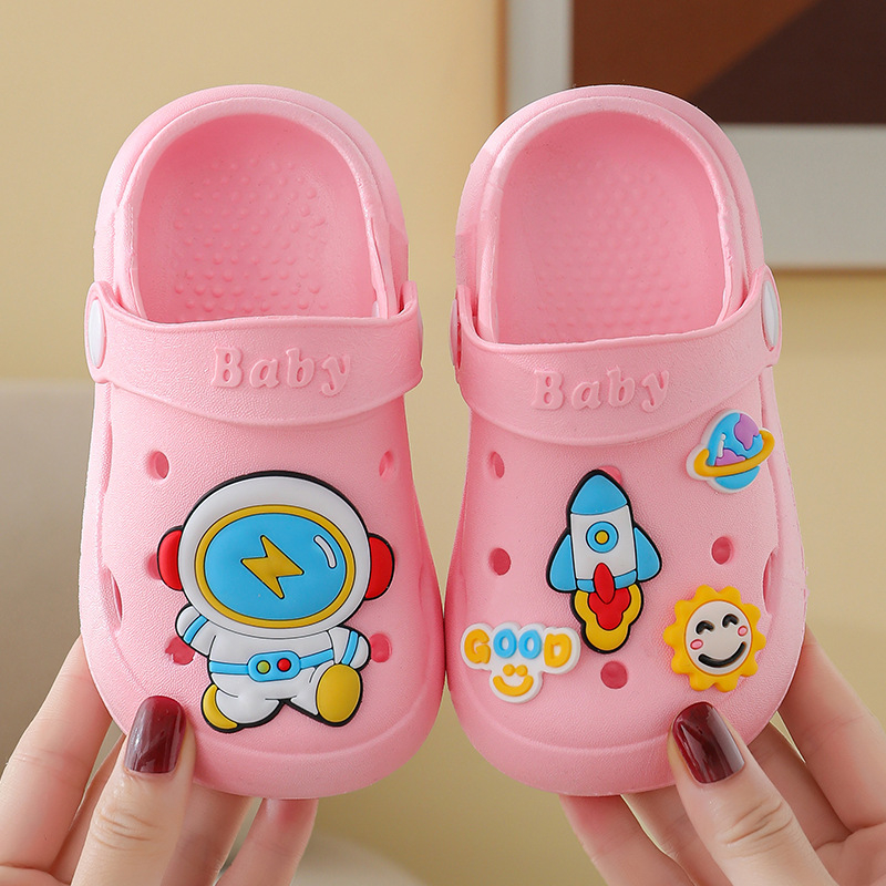 Unisex dječje sandale s zatvorenim prstom, PVC gornji dio, prozračne, protuklizne, ljetne plažne sandale