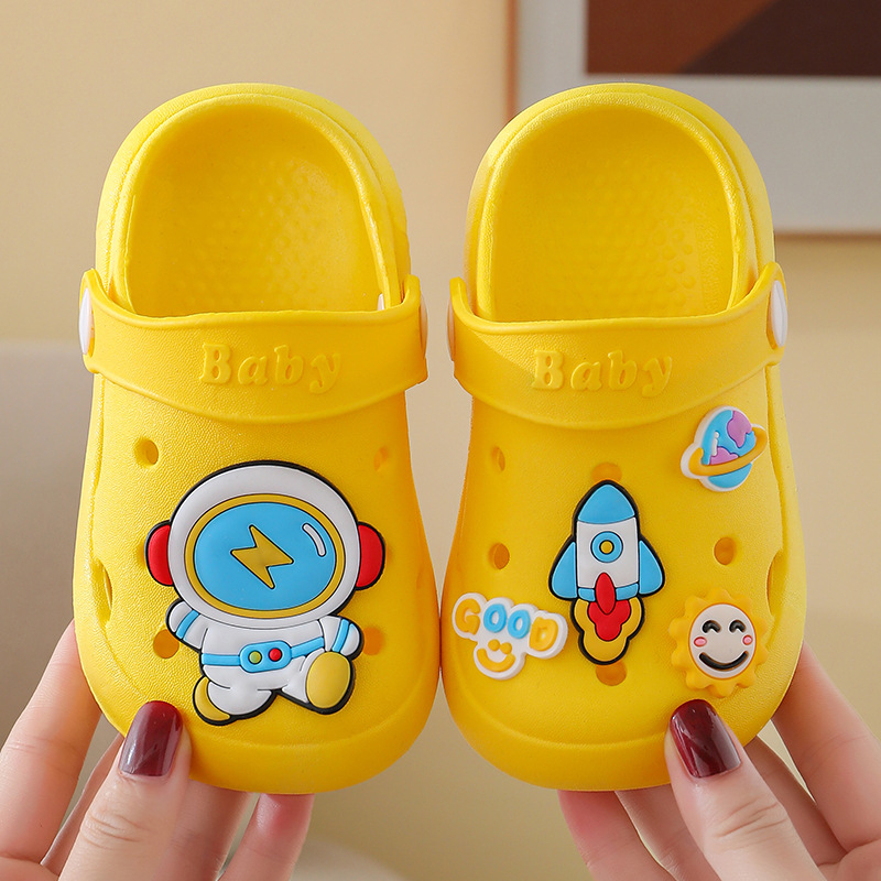 Unisex dječje sandale s zatvorenim prstom, PVC gornji dio, prozračne, protuklizne, ljetne plažne sandale