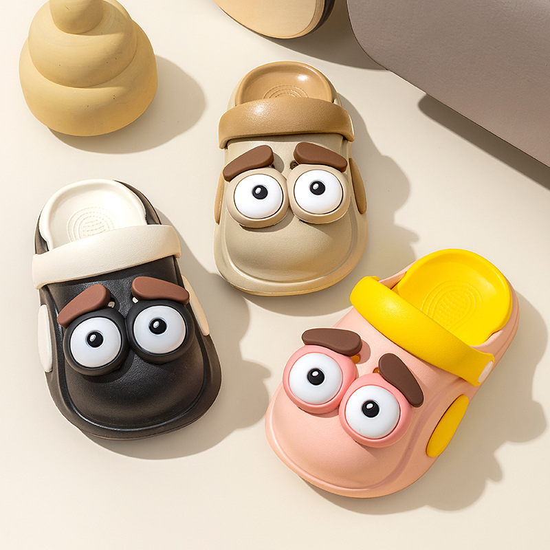 Merlot dječje EVA papuče s cartoon uzorkom — unisex, antislip EVA tabani, brzo sušeće, prozračne