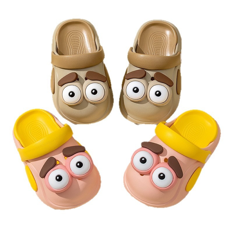 Merlot dječje EVA papuče s cartoon uzorkom — unisex, antislip EVA tabani, brzo sušeće, prozračne