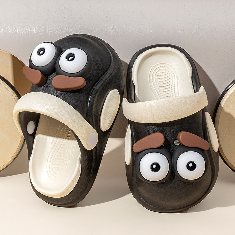 Merlot dječje EVA papuče s cartoon uzorkom — unisex, antislip EVA tabani, brzo sušeće, prozračne