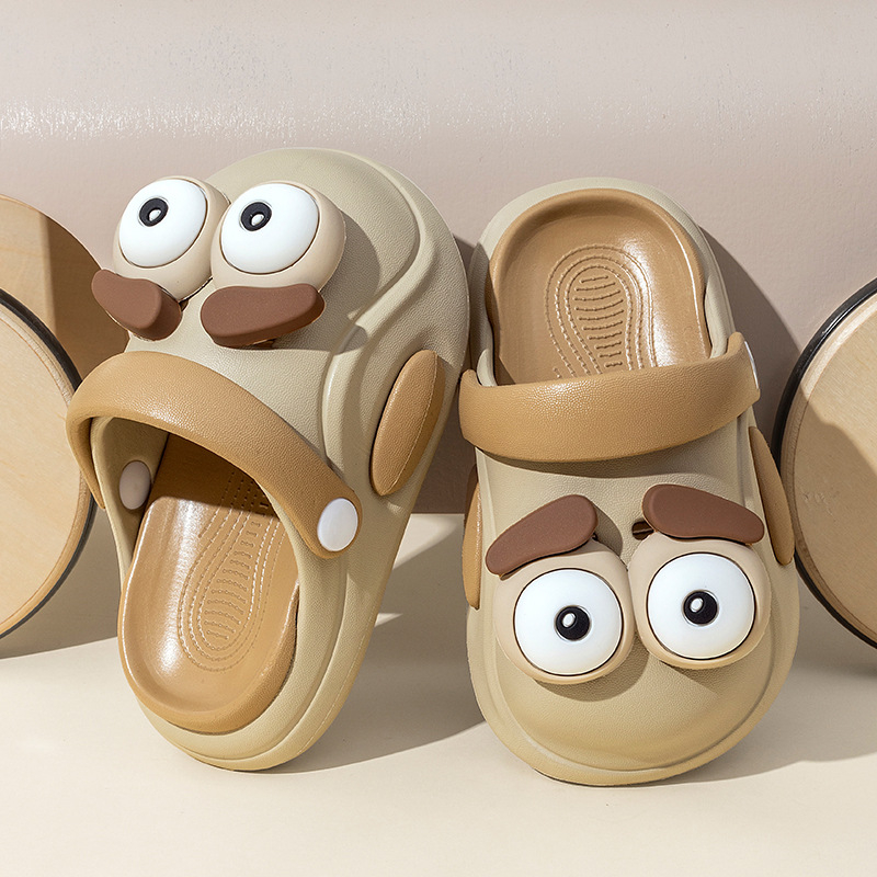 Merlot dječje EVA papuče s cartoon uzorkom — unisex, antislip EVA tabani, brzo sušeće, prozračne