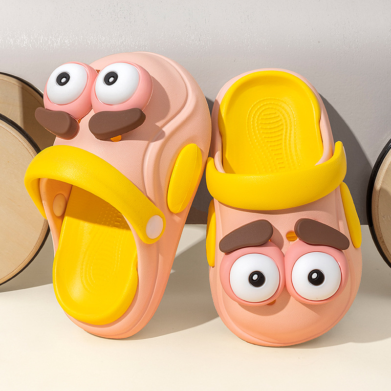 Merlot dječje EVA papuče s cartoon uzorkom — unisex, antislip EVA tabani, brzo sušeće, prozračne
