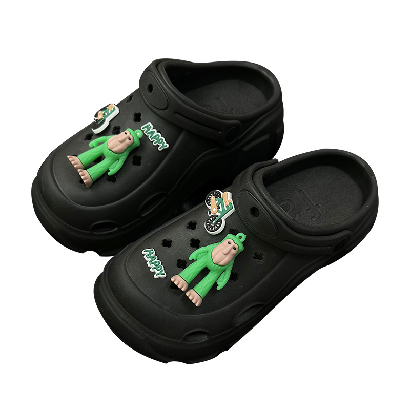 Crocs csattartozék Ad00 – karikatúra stílusú szörny-cápa dizájn, PVC anyag