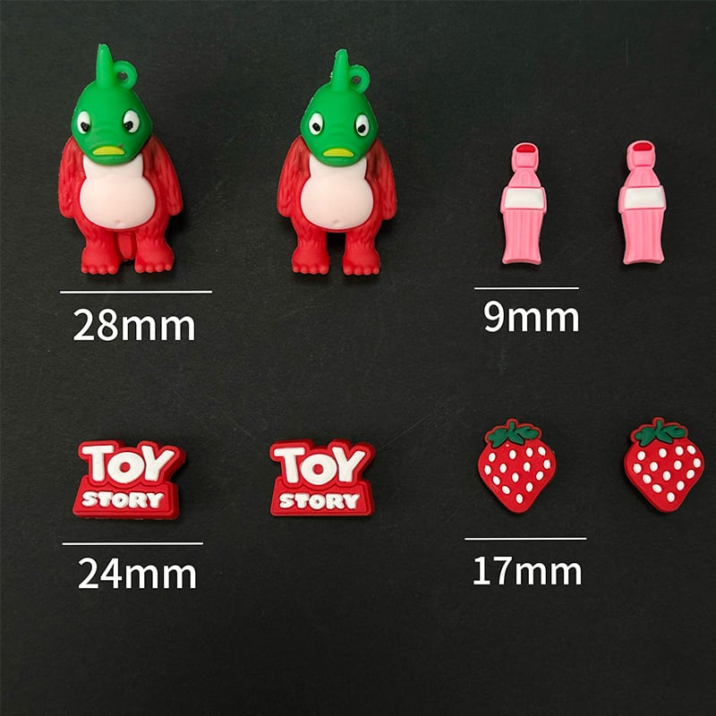 Crocs csattartozék Ad00 – karikatúra stílusú szörny-cápa dizájn, PVC anyag