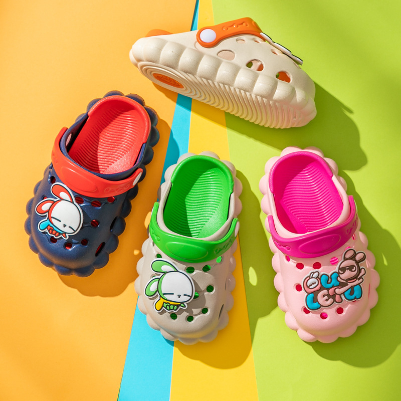 Unisex dječje sandale Crocs stila, EVA gornji dio i đon, cartoon uzorak, prozračne, protuklizne, uzrast 1–12 godina