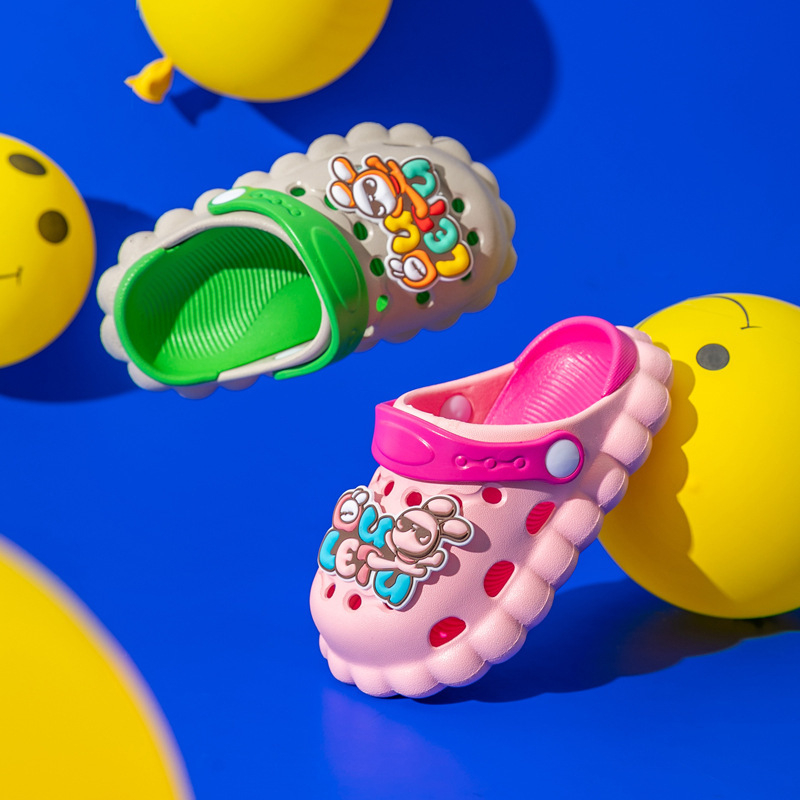 Unisex dječje sandale Crocs stila, EVA gornji dio i đon, cartoon uzorak, prozračne, protuklizne, uzrast 1–12 godina
