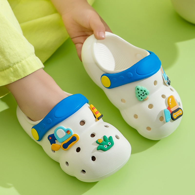 Ljetne dječje sandale Crocs-stil s protukliznom mekanom potplatom, zatvorenim prstima, za unutarnju upotrebu