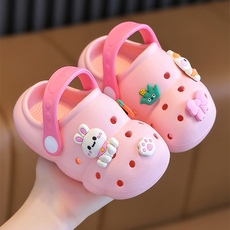 Ljetne dječje sandale Crocs-stil s protukliznom mekanom potplatom, zatvorenim prstima, za unutarnju upotrebu