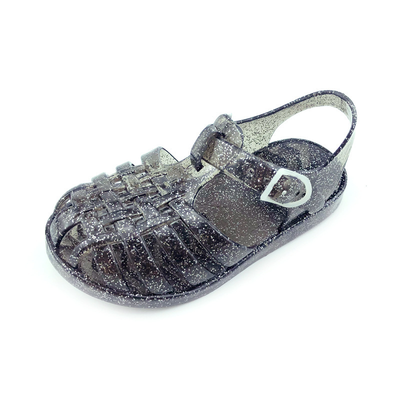 Djeca PVC jelly sandale s perforiranim gornjim dijelom, casual stil, uzrast 1–3 godine, PVC gornji dio, PVC potplat