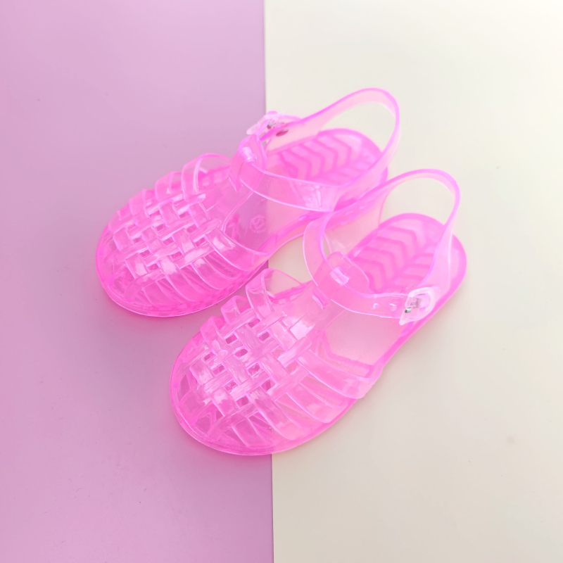Djeca PVC jelly sandale s perforiranim gornjim dijelom, casual stil, uzrast 1–3 godine, PVC gornji dio, PVC potplat