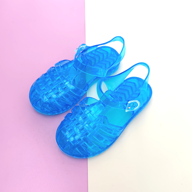 Djeca PVC jelly sandale s perforiranim gornjim dijelom, casual stil, uzrast 1–3 godine, PVC gornji dio, PVC potplat
