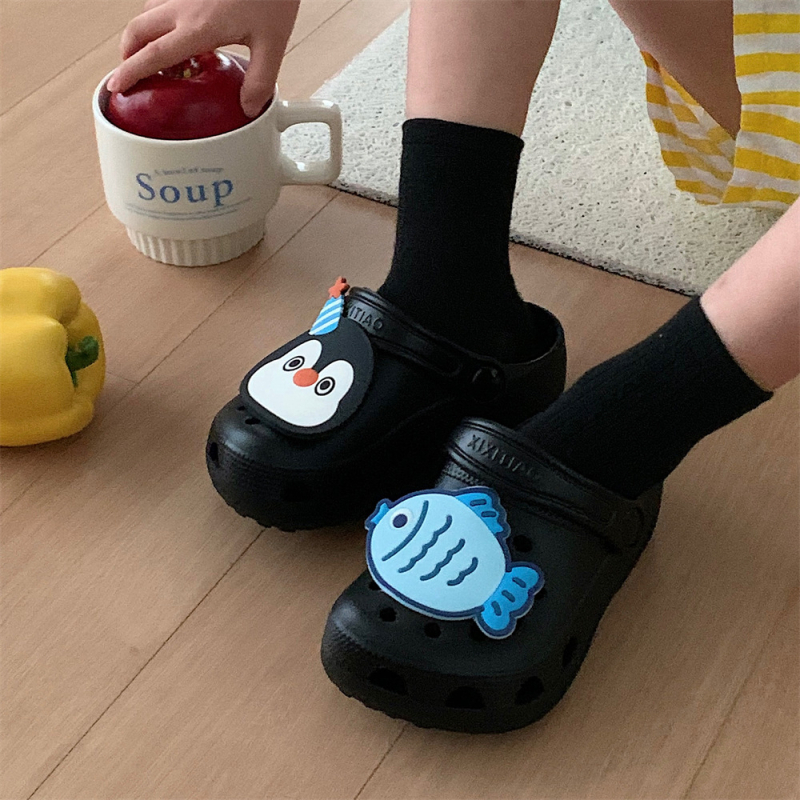 Dječje cipele s rupicama – gornji EVA, za uzrast 7–12 godina, unisex, bez podstave, stil Cartoon Paradise