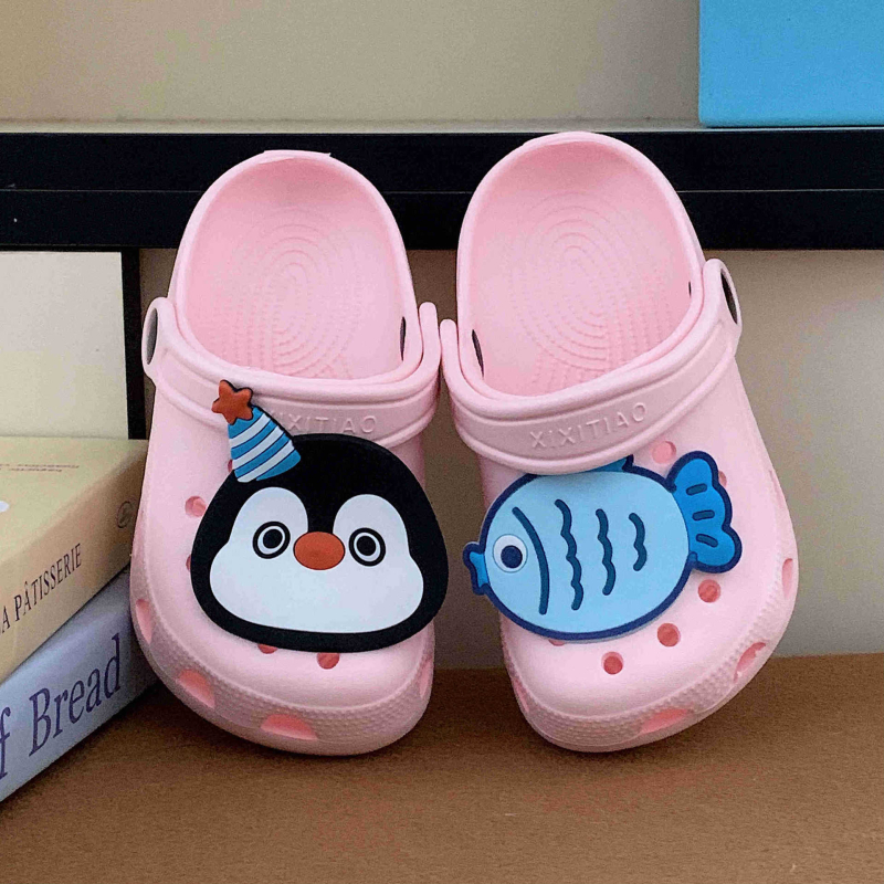 Dječje cipele s rupicama – gornji EVA, za uzrast 7–12 godina, unisex, bez podstave, stil Cartoon Paradise