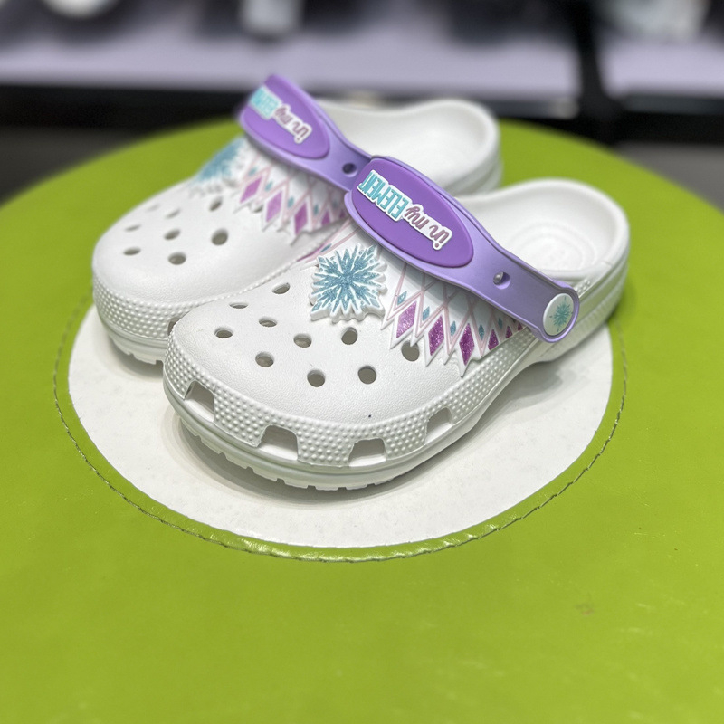 Vaikų Crocs stiliaus sandalai, unisex, EVA viršus ir padas, vasaros sezonui, raštai Cartoon/Kamufliav/Lankelė, anti-slip
