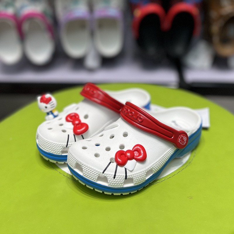 Vaikų Crocs stiliaus sandalai, unisex, EVA viršus ir padas, vasaros sezonui, raštai Cartoon/Kamufliav/Lankelė, anti-slip