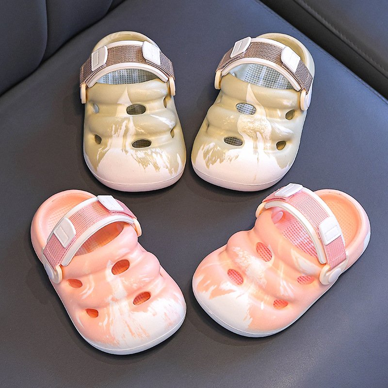 Unisex EVA vidaus šlepetės vaikams, animacinio dizaino, neslidžia minkšta pada, Baotou stilius, 2–6 metų, 2025 m. pavasaris