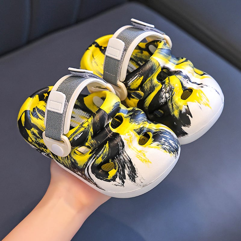 Unisex EVA vidaus šlepetės vaikams, animacinio dizaino, neslidžia minkšta pada, Baotou stilius, 2–6 metų, 2025 m. pavasaris