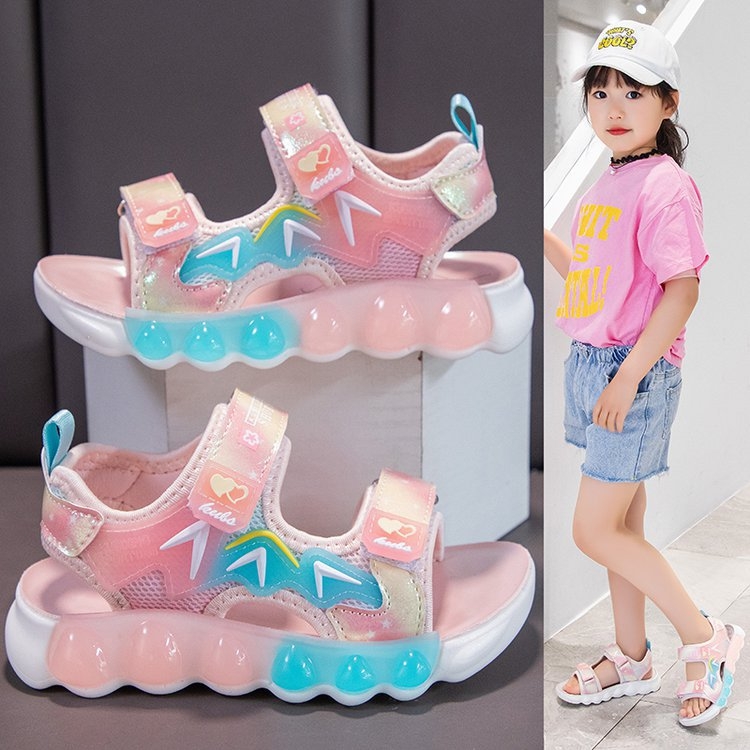 Dječje ljetne sandale s Velcro kopčom, unisex, umjetna koža, PVC đon, otvoreni prst, za plažu