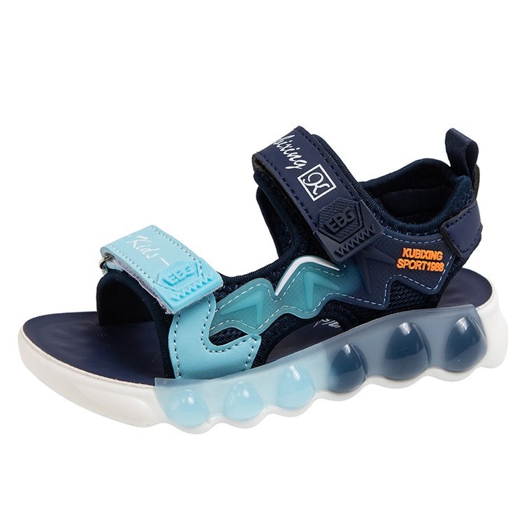 Dječje ljetne sandale s Velcro kopčom, unisex, umjetna koža, PVC đon, otvoreni prst, za plažu