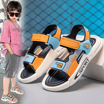 Dječje sandale za plažu za dječake, mekana potplata, protuklizne, zatvaranje na Velcro, model 2025, uzrast 4–10 godina